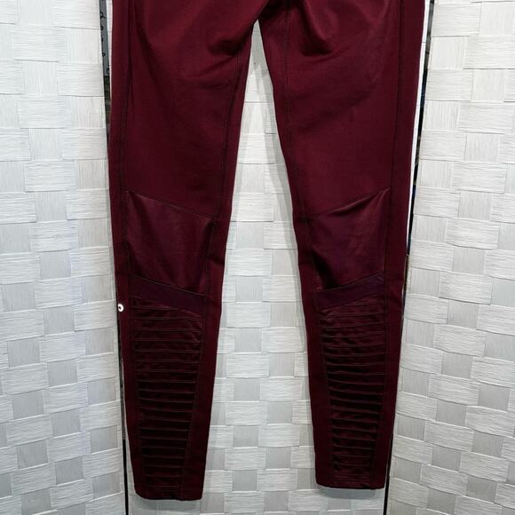 ALO Yoga Burgundy Moto Leggings - Picture 11 of 14